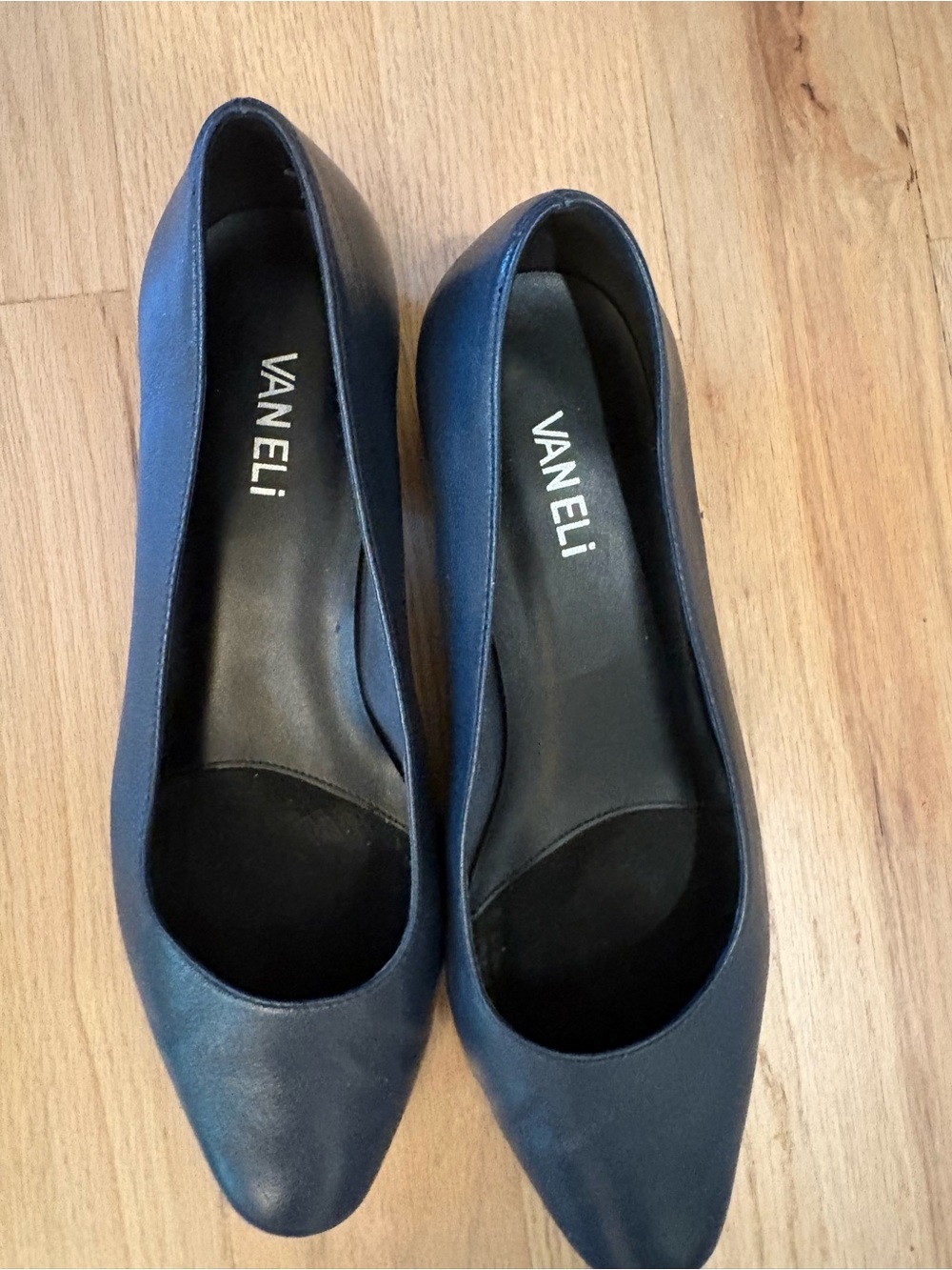Vaneli Navy Pointed-Toe Women’s Flats